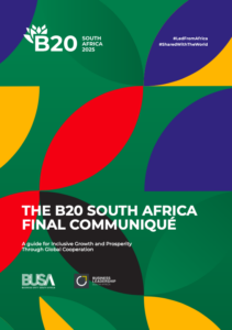B20 South Africa Final Communiqué – Sacci